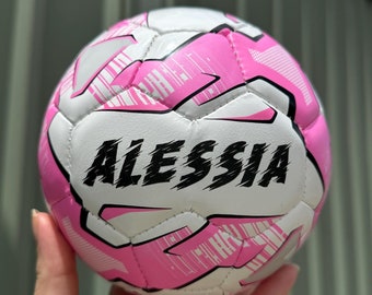 Mini Personalised Pink Soccer Ball (Mini size)
