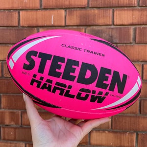 Personalised Pink Steeden Rugby League Balls (Size 5) image 10
