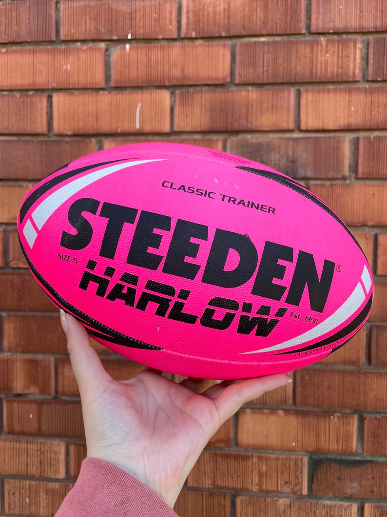 Personalised Pink Steeden Rugby League Balls (Size 5) image 10