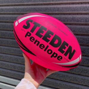 Personalised Pink Steeden Rugby League Balls (Size 5) image 4