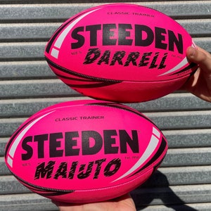 Personalised Pink Steeden Rugby League Balls (Size 5) image 5