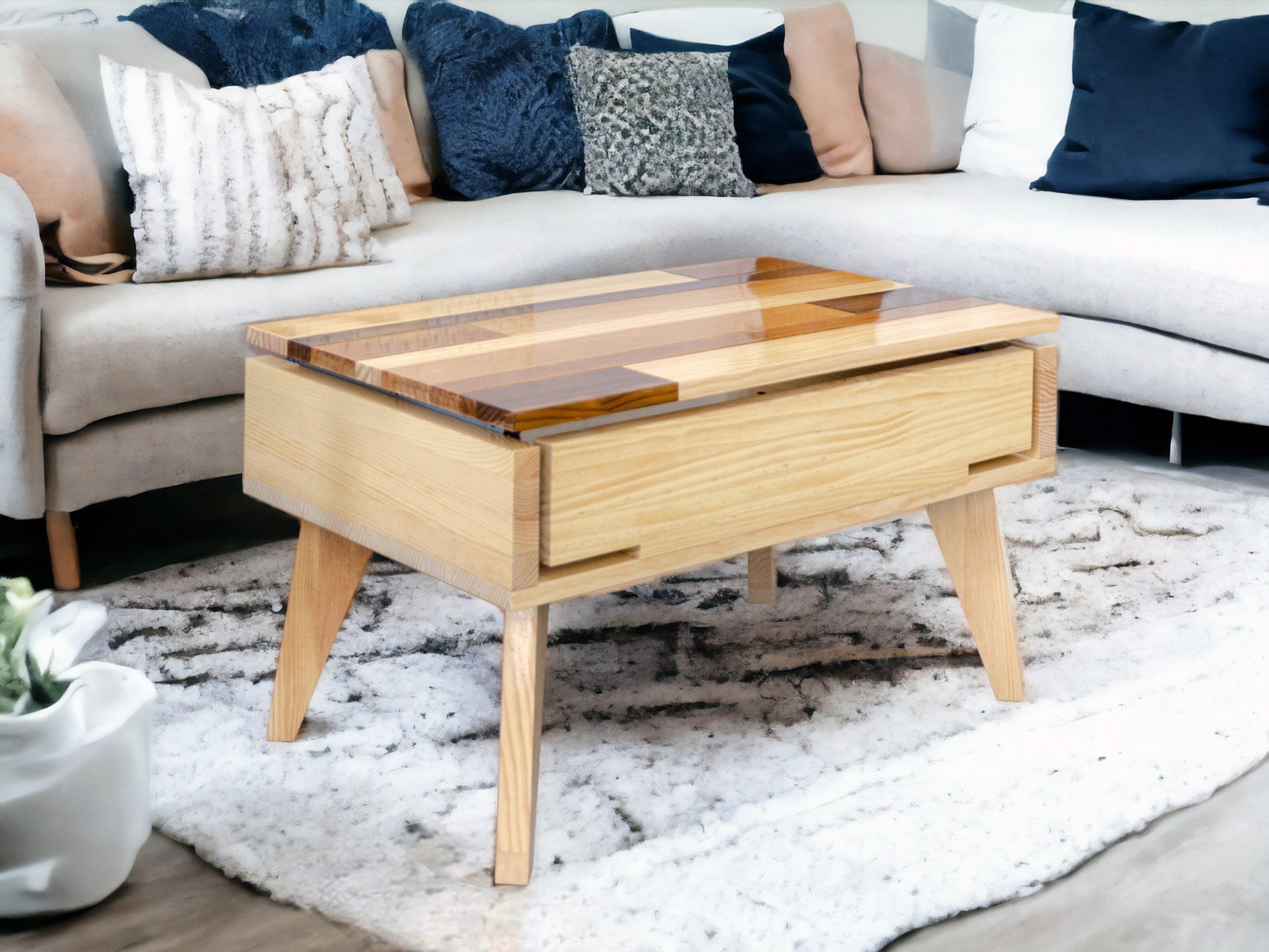 Bamboo lift 2024 top coffee table
