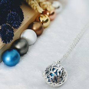 Bola Pregnancy Cage Silver LIA | Pregnant Woman Necklace | Gift idea for future mother | Personalized Pregnancy Necklace