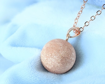 Bola de Grossesse Or Rose SOLEIA | Collier Femme Enceinte | Idée cadeau future maman | Collier de Grossesse