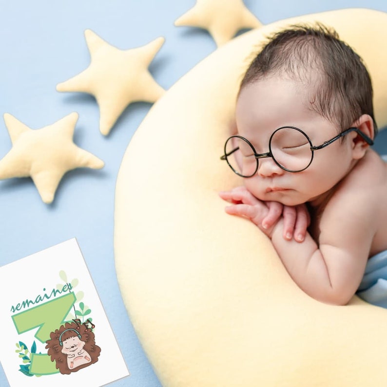 15 cartes étapes de la naissance au 1 an de bébé image 5