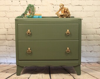 SOLD SOLD SOLD** Vintage Harris Lebus 2 drawer chest