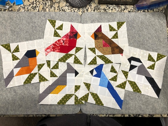 Song Birds of Winter Block Bundle - Quilt Block Directions (PDF Pattern)