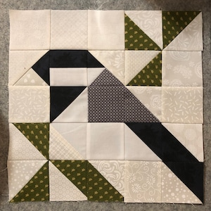 Chickadee Song Bird Quilt Block (PDF PATTERN)