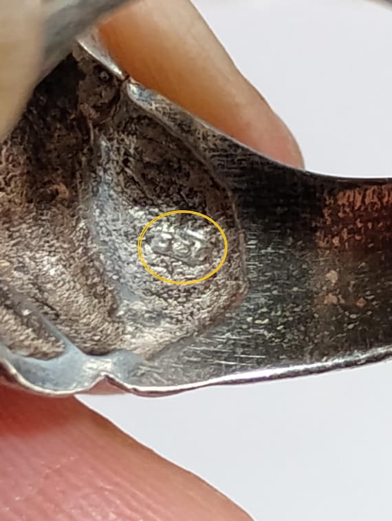 Solid Silver 925 Vintage Ribbed Fluted Unisex RIN… - image 3