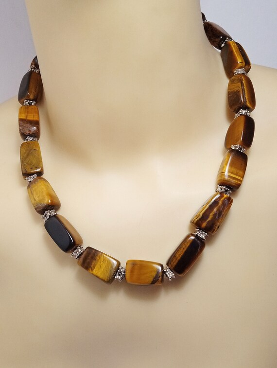 Tiger's Eye Necklace, Renee Taylor Gallery Bracel… - image 2
