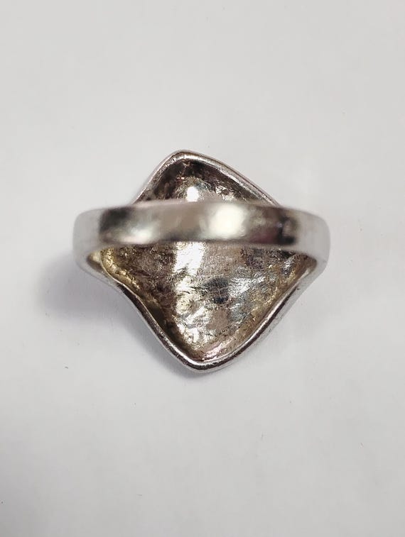 Mosaic MOP Solid Sterling Silver 925 Vintage Stat… - image 4