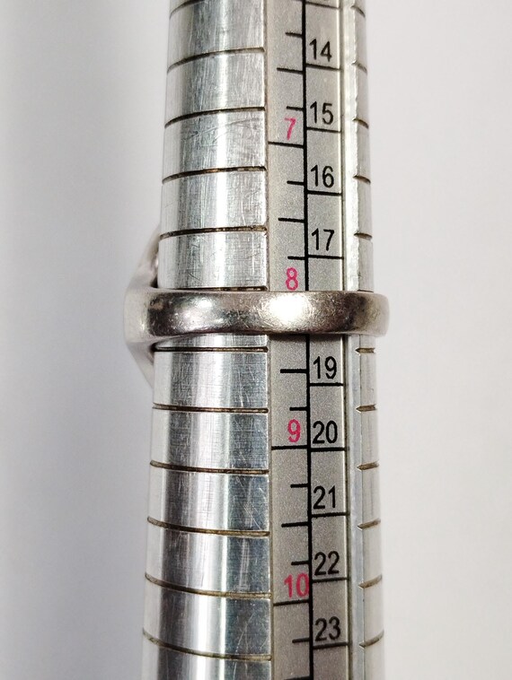 Mosaic MOP Solid Sterling Silver 925 Vintage Stat… - image 7