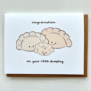 Félicitations pour votre petite boulette, jolie carte de voeux pour nouveau-né
