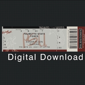 All for The Game - The Foxhole Court Game Ticket Bookmark