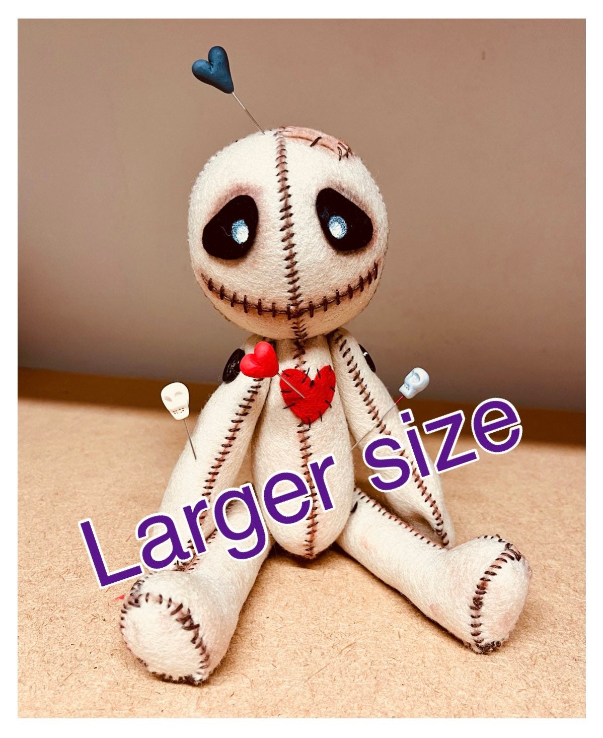 Creepy Cute Spooky Voodoo Doll. Large Size. A Great Gift for - Etsy