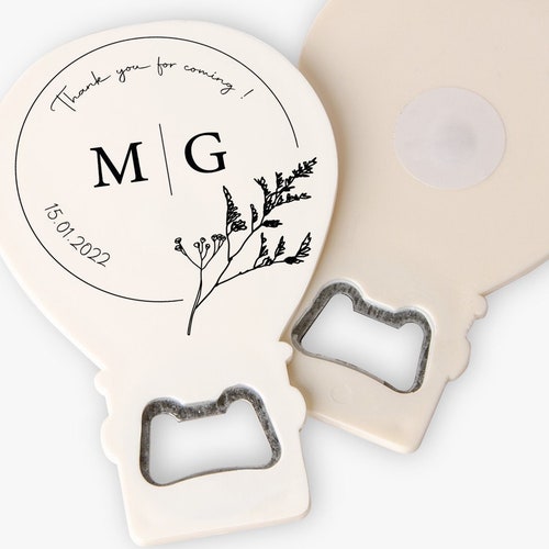 Heart Fridge Wedding Favor for Guests Bottle Opener Etsy