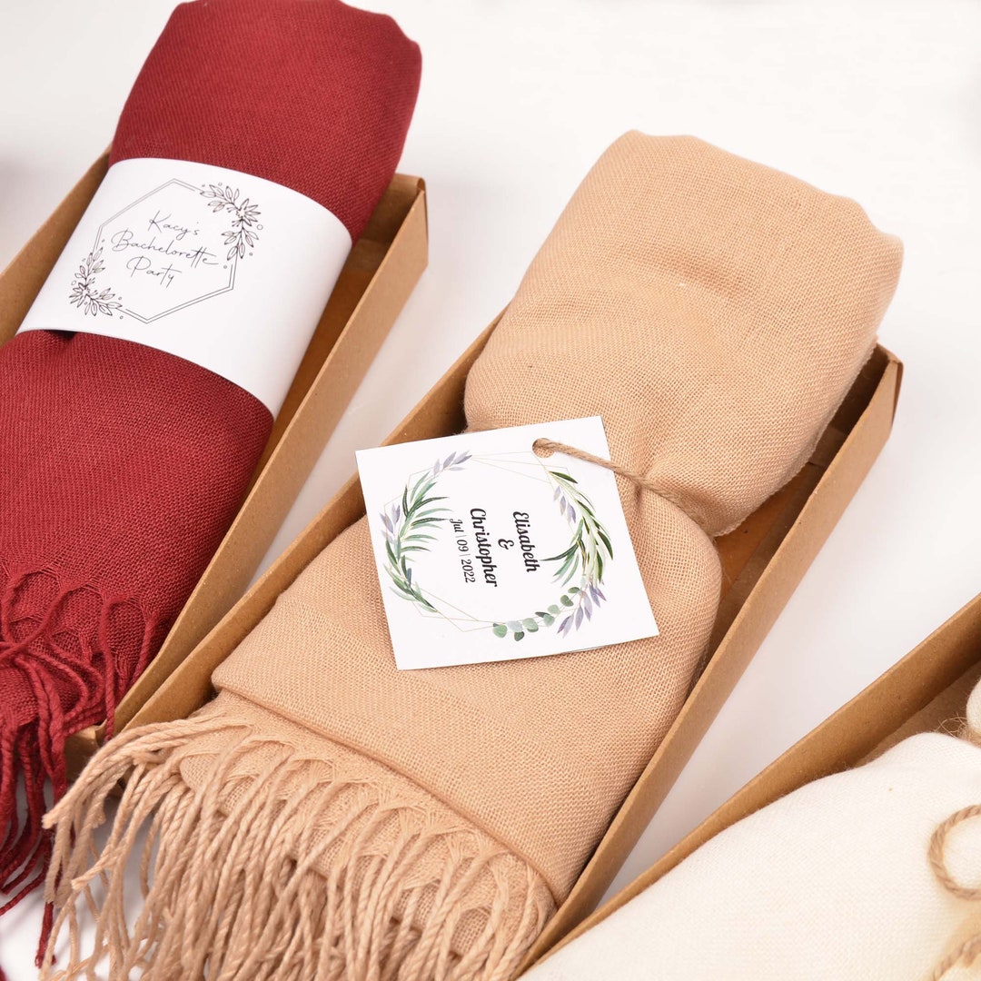 20 Pashmina Shawls, Bridal Shower Favors, Bulk Pashmina Scarfs Etsy