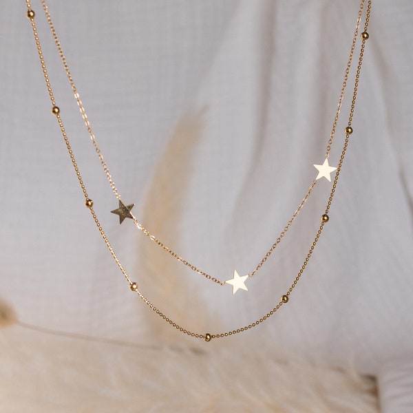 Vintage Simple Double Layers Necklace main image 0