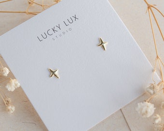 Dainty Star Earrings, Tiny Star Stud Earrings, Mini Stardust Star, North Star Earrings, Stacking Studs, Celestial Earrings, Minimal Earrings