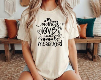 Mothers Love Shirt on Comfort Colors Ivory, Meaningful Mother Day Gift