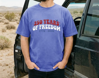 Patriot 1776-2026, American Flag, Freedom 250th Anniversary, Comfort Colors T-Shirt | USA Gift