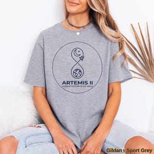 Artemis II El regreso de Estados Unidos a la Luna Comfort Colors Camiseta espacial color marfil Regalo STEM imagen 13