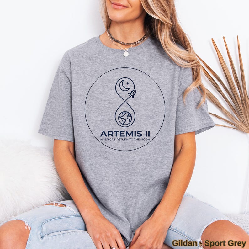Artemis II El regreso de Estados Unidos a la Luna Comfort Colors Camiseta espacial color marfil Regalo STEM imagen 13