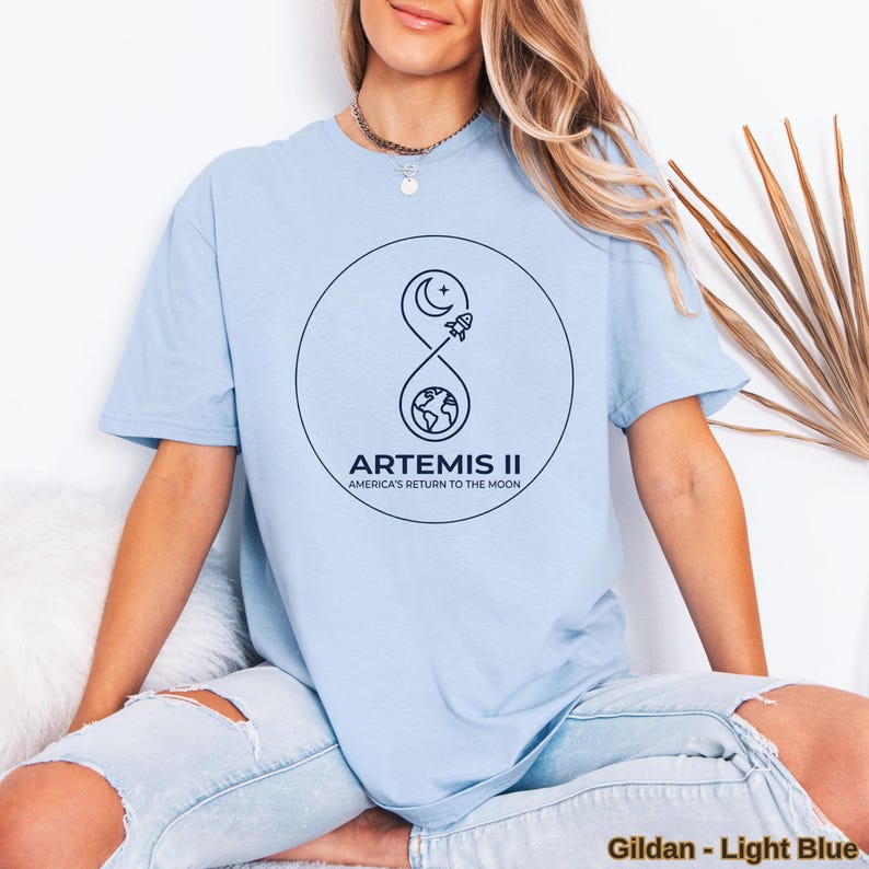 Artemis II El regreso de Estados Unidos a la Luna Comfort Colors Camiseta espacial color marfil Regalo STEM imagen 11