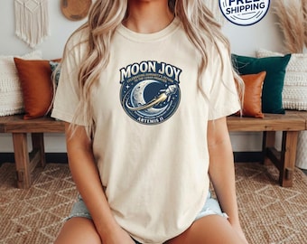 Camiseta de la misión lunar Artemis II, camiseta gráfica color marfil de Comfort Colors
