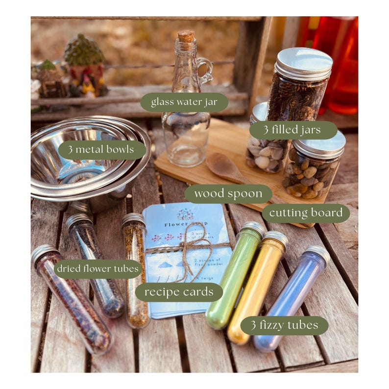 Mud Kitchen in a Box | Nature Sensory Play Kit | Montessori Inspired Outdoor Toy image 3