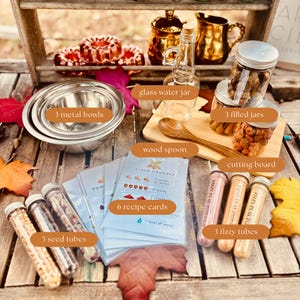 Fall Mud Kitchen in a Box | Nature Sensory Play Kit | Montessori Inspired Outdoor Toy