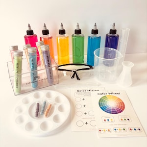 Rainbow Lab Kit | Mud Kitchen Rainbow | STEM Sensory Play | Homeschool Science | Fizzy Play