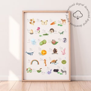Alphabet poster | Nature Print