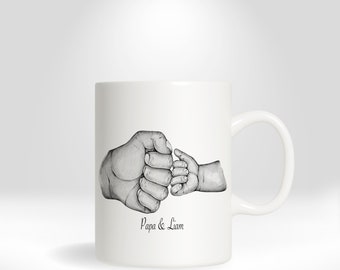 Tasse Papa und Kinder Faust  personalisiert Geschenk