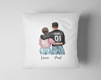 Paar Kissen, Pärchen Kissen, Couple Kissen, personalisiertes Kissen, Kissen Pärchen personalisiert, Kissen Paar personalisiert