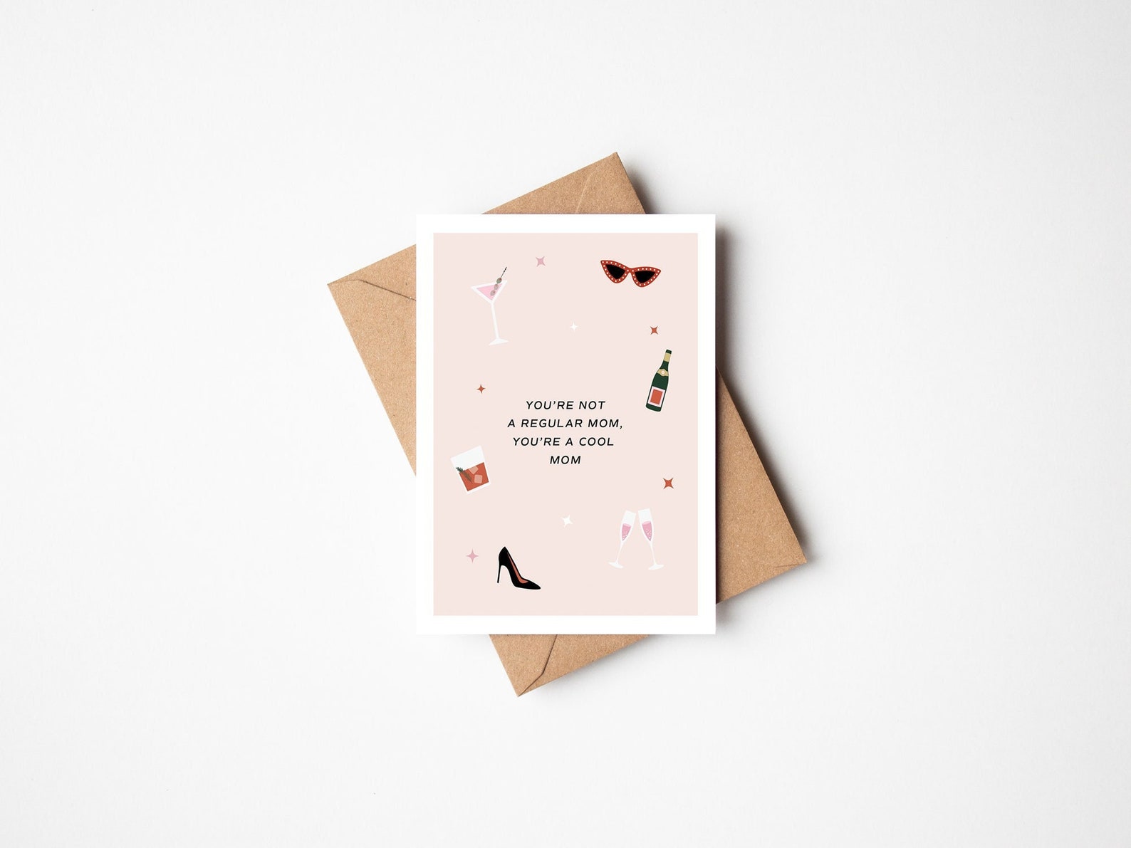 A2 Cool Mom Card, Mother's Day Card, Not A Regular Mom, Sassy Mother's ...