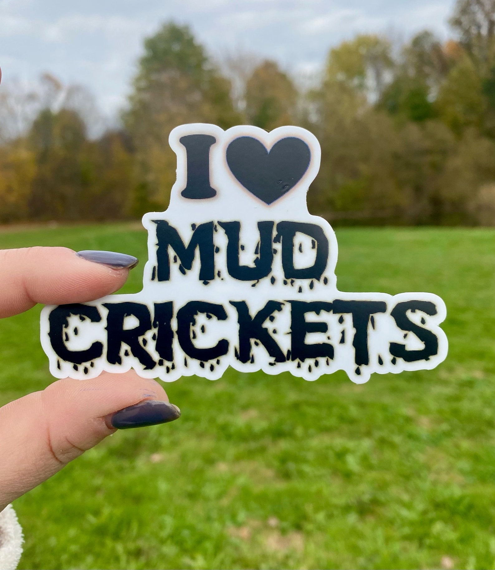 I Love Mud Crickets 4 Waterproof Decal Sticker Free Etsy