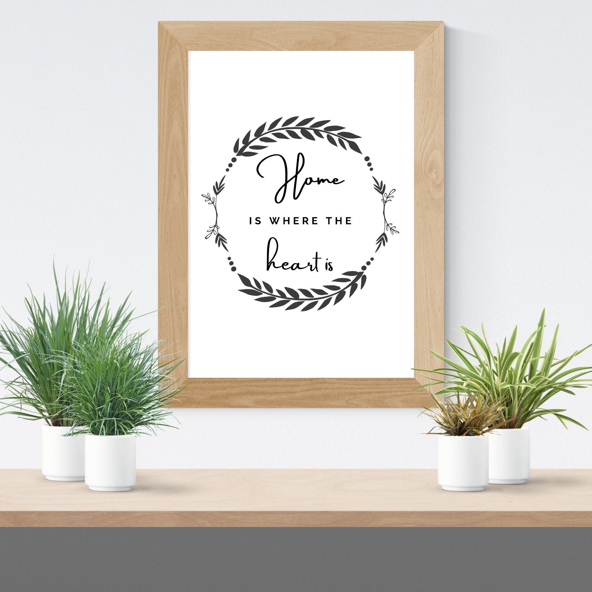 Home is Where the Heart is / Printable Art / Instant Download / Farmhouse  Decor / 4x6 / 5x7 / 8x10 / Style1 - Etsy, image size:2000x2000