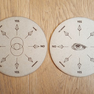 Pendulum Board, Inner Vision / Vesica Piscis (6&quot;=15,24 cm)