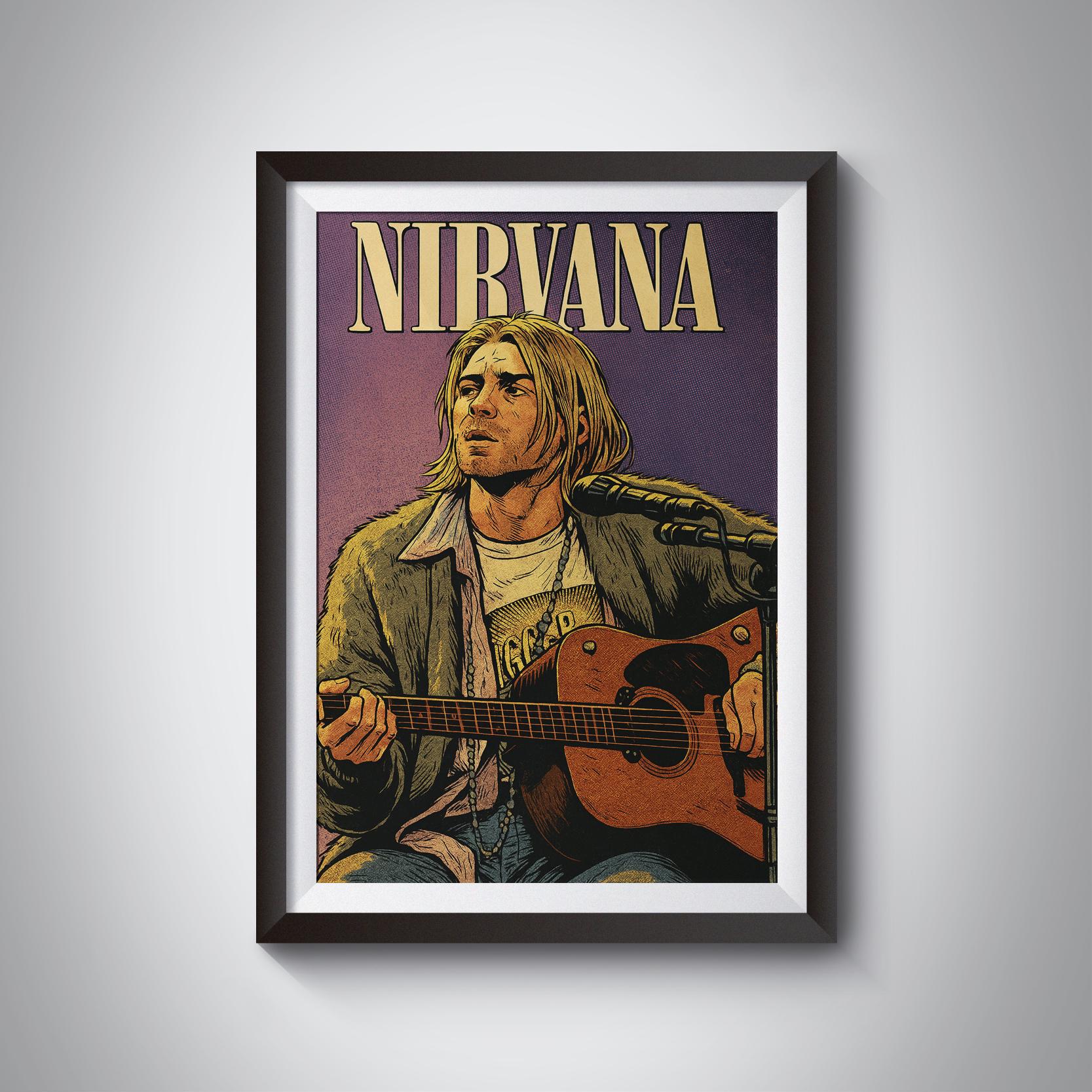 Nirvana poster - Etsy 日本