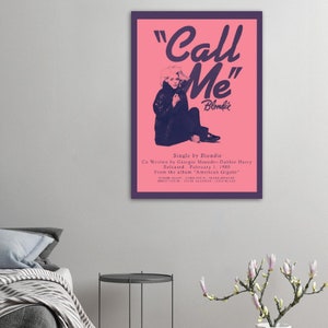 Blondie Call Me 1969 Single Cover Poster VintageClassic Semi-Glossy Papier Poster