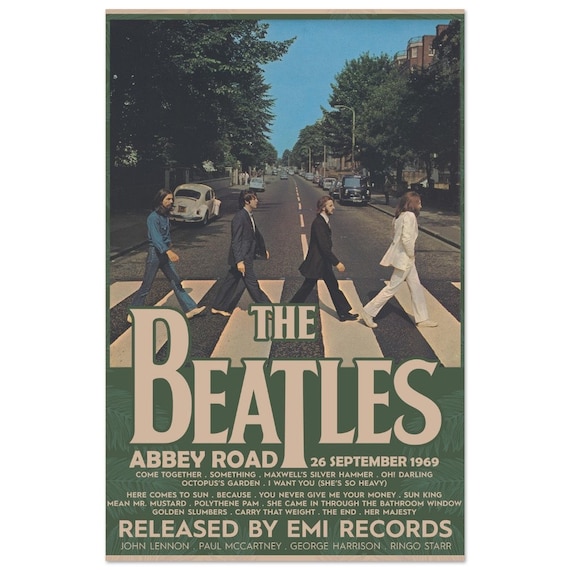 ビートルズのポスター ビートルズ アビーロード 1969 アルバム ヴィンテージ