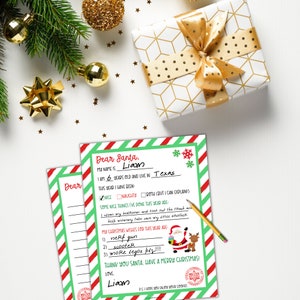 Letter to Santa Printable Dear Santa Letter Kids Letter to Santa