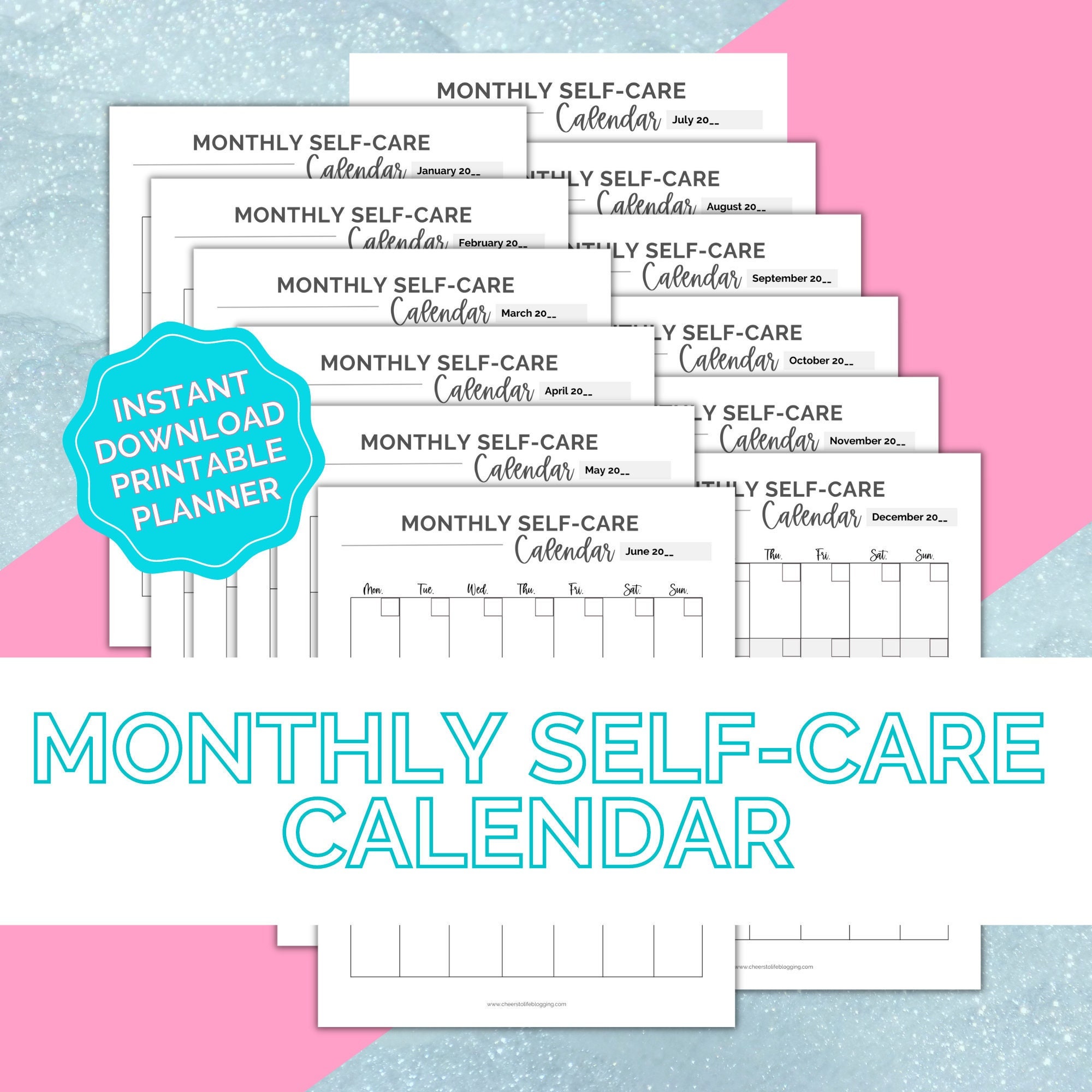 Self Care Calendar Ideas January 2025 Faye Orelia