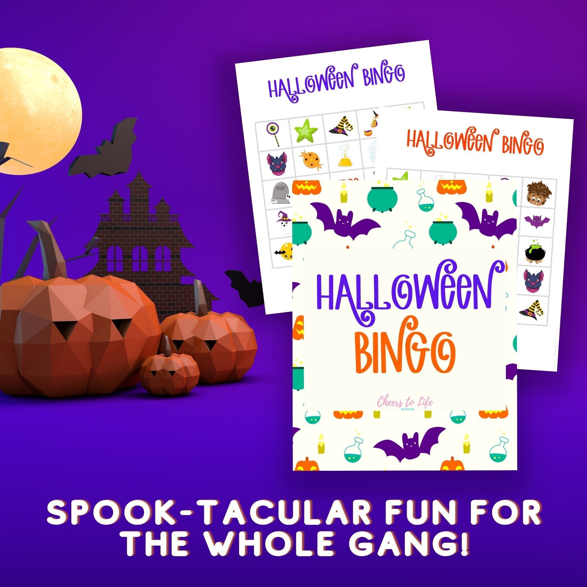 Halloween Bingo Cards for Kids 30 Unique Printable Halloween - Etsy