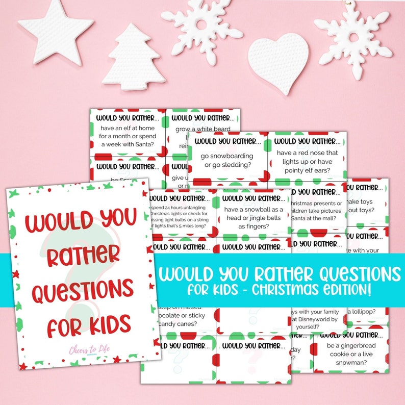 Christmas Would You Rather | Printable Christmas Activity for Kids ...