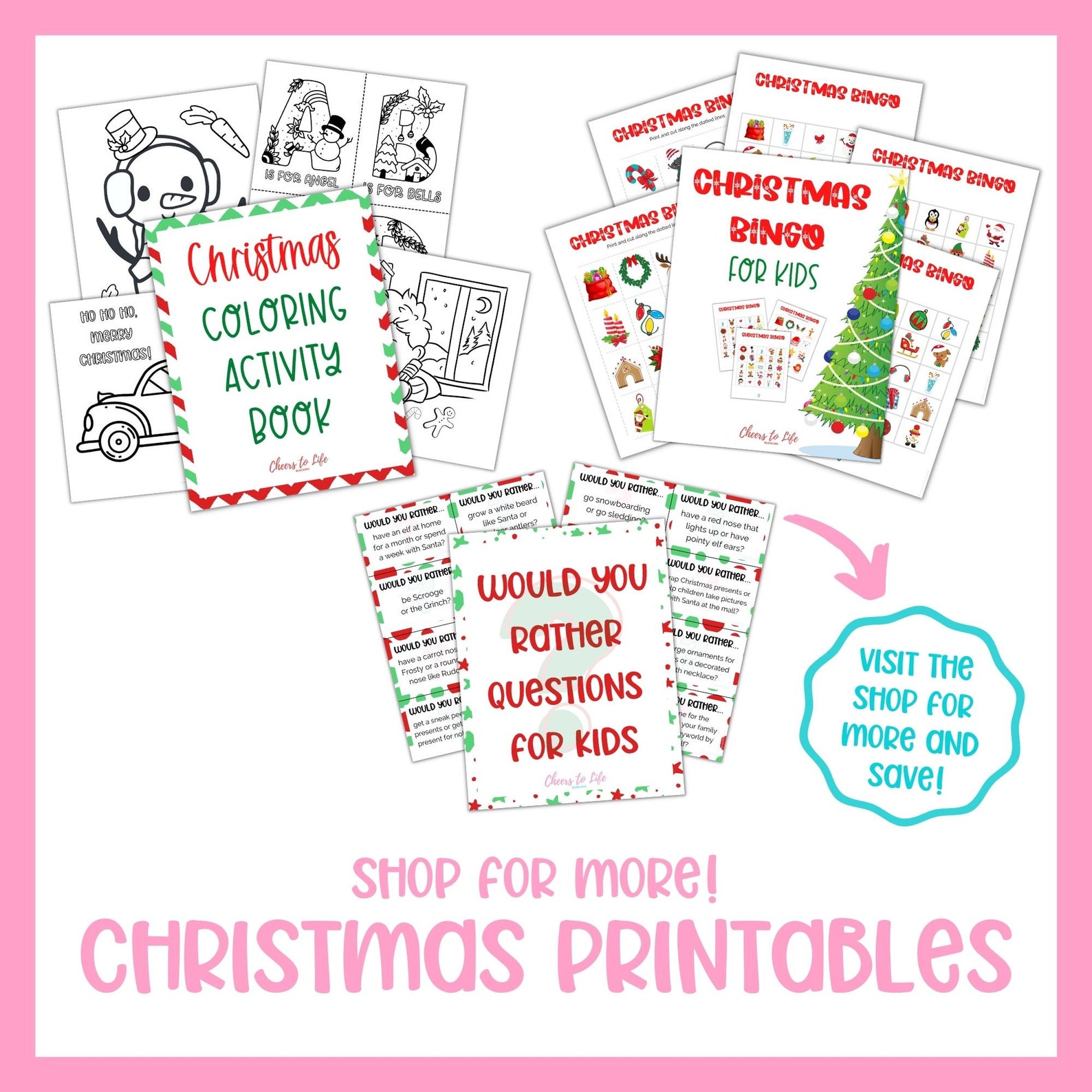 Christmas Scavenger Hunt Printable Christmas Party Games Etsy