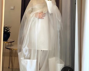 White Raw Silk Shalwar Kameez Suit: Custom Pakistani Outfit