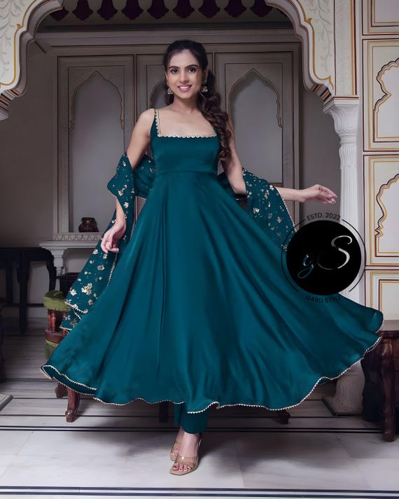 Sequin anarkali gown new arrivals