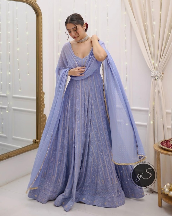 strapless open back dress Elegant Light Purple A-line Tulle Straps Long Prom Dress Evening Dress –  DaintyBridal main image 1